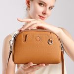 Genuine Leather Bag 2025 New Fashion Mini Coin Purse Mom Bag Top Layer Cowhide Shoulder Versatile Crossbody