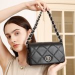 Genuine Leather Bag 2025 Summer New Caviar Texture Classic Quilted Chain Shoulder Crossbody Fashion Versatile