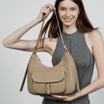 Top Layer Cowhide New Underarm Tote Large Capacity Saddle Bag Genuine Leather Shoulder Work Commuter Bag