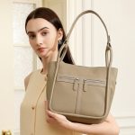 2025 Top Layer Cowhide Niche Light Luxury Bag New Trendy Horseshoe Bag Large Capacity Commuter Shoulder Bucket Bag