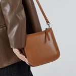 Autumn Winter New Genuine Leather Shoulder Crossbody Phone Bag Bucket Bag Shoulder Small Bag Underarm