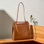Special Offer 2025 Tote Bag Premium Cowhide Bucket Bag Retro Elegant Red Bag