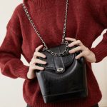 Special Offer 2025 Korean Niche Classic Chain Bag Cowhide Large Capacity Retro Shoulder Crossbody Bucket Backpack