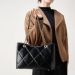 Genuine Leather Quilted Big Bag 2025 New Trendy Fashion Large Capacity Chain Versatile Viral Shoulder Crossbody