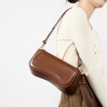 Genuine Leather Underarm Box Bag Personalized Minimalist Shoulder Trendy Street Style Viral Niche Crossbody