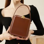 Women's Bag 2025 New Fashion Genuine Leather Box Bag Light Luxury Crossbody Handheld Shoulder Small Bag