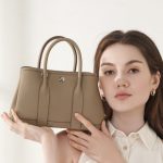 Top Layer TC Cowhide Garden Bag Genuine Leather 2025 Euro-American New Retro Bucket Bag Fashion Handbag