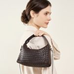 2025 New Niche Genuine Leather Woven Dumpling Bag Lambskin Chain Crossbody Pillow Bag Handbag