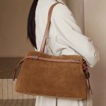 Autumn Winter New Cowhide Premium Matte Texture Commuter Versatile Large Capacity Suede Retro Handbag Crossbody