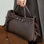 Genuine Leather Niche Handbag 2025 New Retro Vegetable Tanned Cowhide Minimalist Belt Buckle Briefcase Shoulder Crossbody