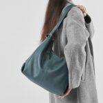 Genuine Leather Large Capacity Chic New Trendy Korean Style Solid Color Casual Commuter Shoulder Tote