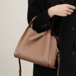 Genuine Leather Handbag 2025 New Basket Bag Gift for Mom Elegant Crossbody Cowhide Bucket Bag