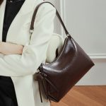2025 New Genuine Leather Shoulder Underarm Bag Crossbody Premium Pillow Bag Large Capacity Commuter Casual