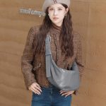 Horn Bag 2025 New Large Croissant Bag Genuine Leather Versatile Commuter Large Capacity Shoulder Crossbody Dumpling Bag