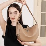 Winter New Genuine Leather Crescent Bag Niche Design Fashion Casual Korean Shoulder Dumpling Underarm Bag