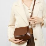 Chestnut Bag Genuine Leather New Premium Texture Niche Trendy Fashion Retro Shoulder Crossbody Saddle Bag