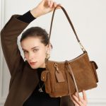 Retro Maillard Tote Bag 2025 New Genuine Leather Matte Cowhide Shoulder Underarm Bag Premium Crossbody