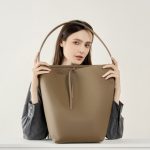 High-end Top Layer TOGO Cowhide Japan Korea Slouchy Style Genuine Leather Bucket Bag Large Capacity Shoulder Tote