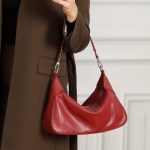 New Crystal Vegetable Tanned Cowhide Hobo Genuine Leather Versatile Handbag Shoulder Crossbody Commuter Underarm