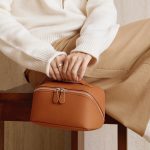New Genuine Leather Organizer Bag Exquisite Multi-functional Travel Cosmetic Bag Women's Cowhide Portable Toiletry Bag