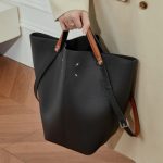 Basket Bag Women's Commuter Shoulder Niche Handbag Large Capacity New Genuine Leather Premium Bucket Bag