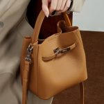 Top Layer Cowhide Basket Bucket Bag Genuine Leather 2025 New Versatile Premium Shoulder Handbag Crossbody