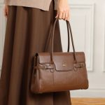 Minimalist Top Layer Cowhide Large Capacity Bag 2025 Commuter Retro Handbag Fashion Shoulder Underarm Tote