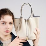 Bag 2025 New Bucket Bag Vegetable Basket Style Genuine Leather Handbag Mommy Bag Bridal Wedding Bag Premium Look