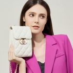 Genuine Leather Classic Quilted Bag Handheld Camera Bag Premium Top Layer Chain Bowling Bag Crossbody