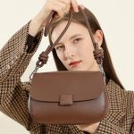 2025 New Horsebit Buckle Office Commuter Genuine Leather Kelly Style Bag Premium Texture Handbag Shoulder Crossbody