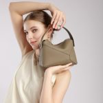 2025 Trendy Underarm Bag Premium Cloud Pleated Bag Top Layer Cowhide Shoulder Crossbody Gold Ball Chain