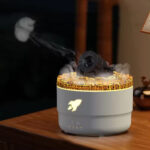 Volcano smoke ring humidifier White
